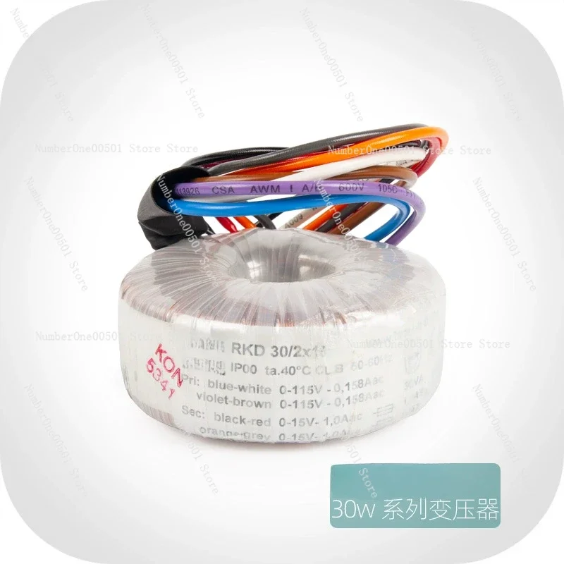 30W Dual 12V 15V 18V 24V Ring Bull 30VA Toroidal Transformer, New