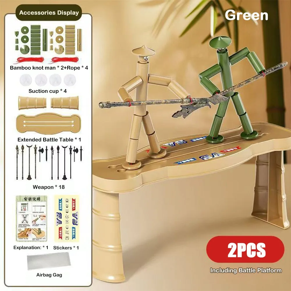 

Two-player Battle Bamboo Man Battle Toy Parent-Child Games Anti-stress DIY Toy Handmade Materials Bag Battle Board Game