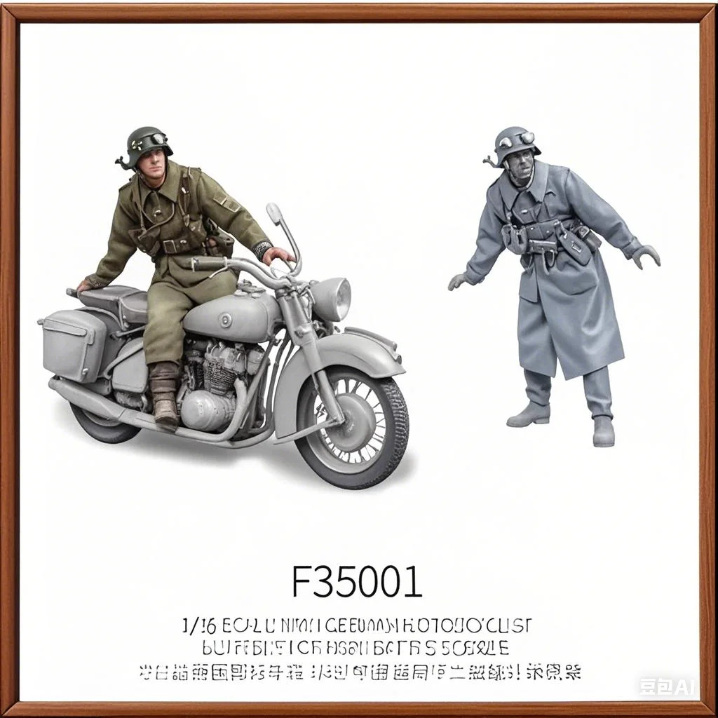 

Galaxy 1/35 German Motorcyclist Figures for Military Model Scene 3D Printed Resin Motorcycle Rider
