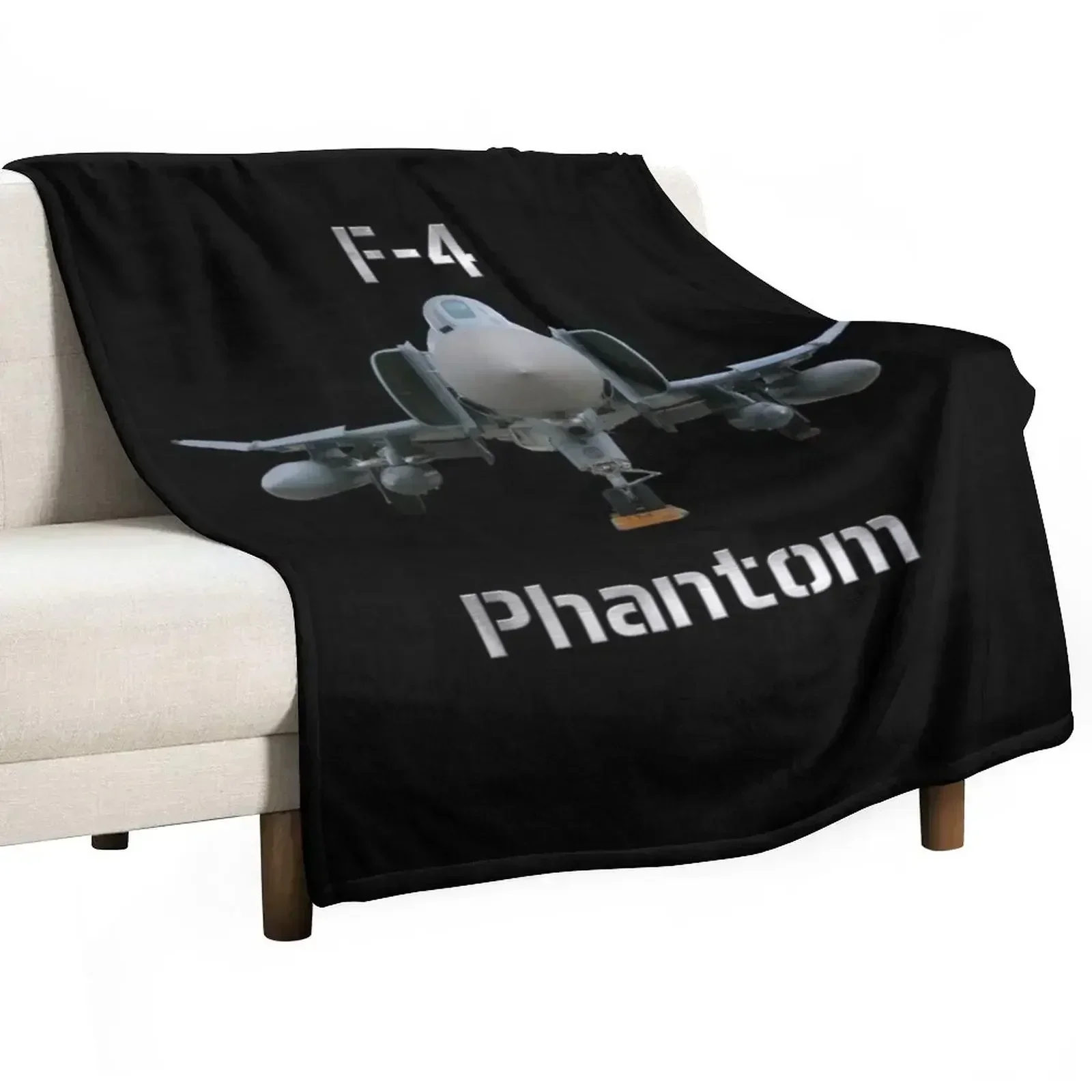 

F-4 Phantom fighter, jet, interceptor Throw Blanket Flannel Fabric Large Vintage Blankets