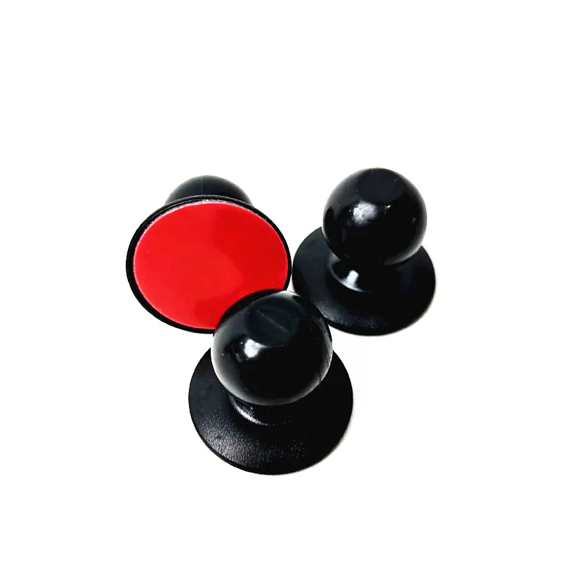 5 buah dasar braket ponsel lem Mini, untuk Diameter kepala bola 17mm untuk navigasi mobil GPS dudukan ponsel Aksesori Universal