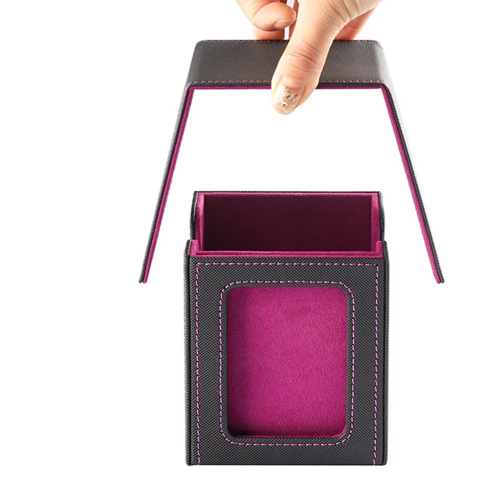 New window 100+ card box card storage box high-grade PU leather container game card holder collection card