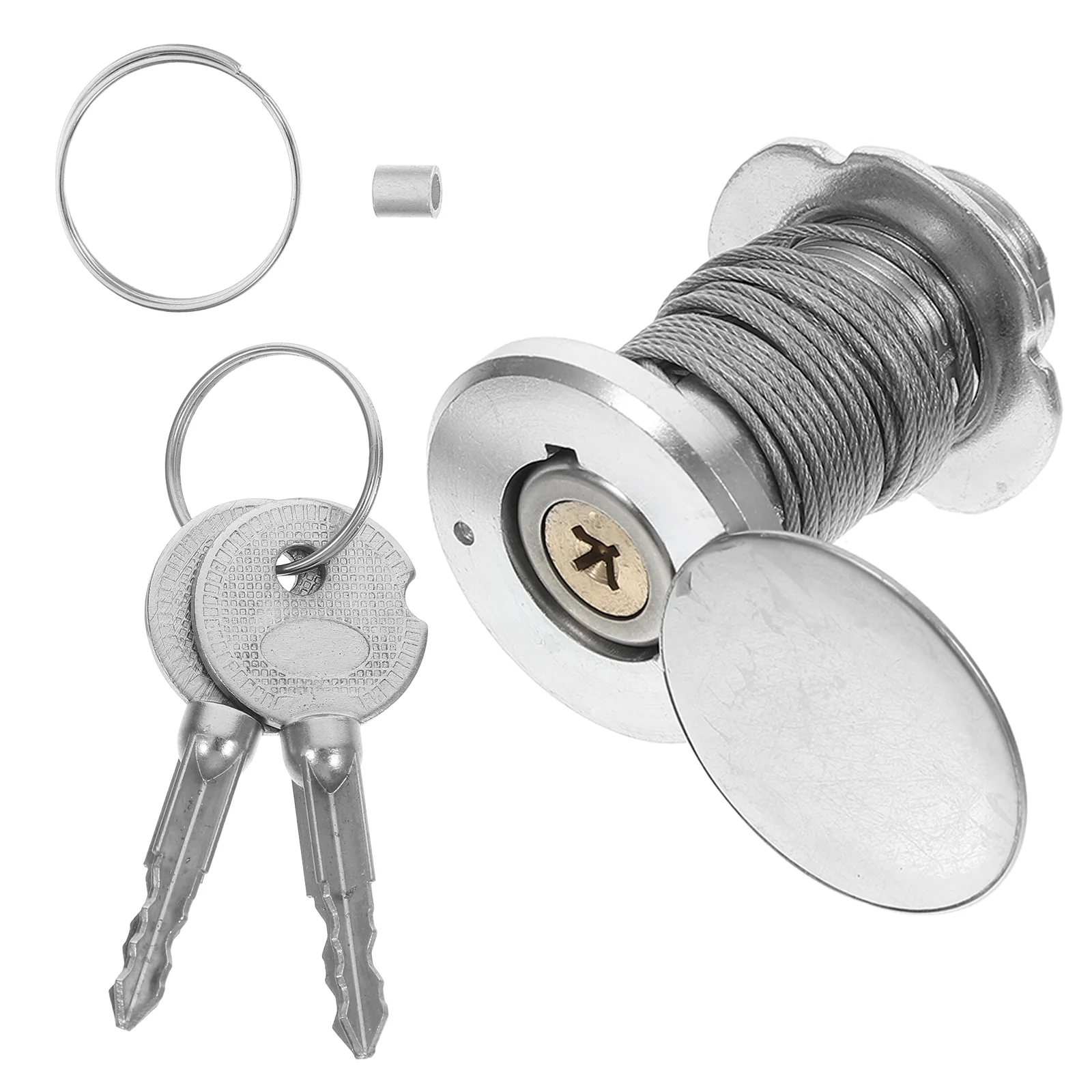 Flap Door Lock Garage Opener Wall Mount Quick Release Kit Handle Shed Emergency Key Hardware Replacement Switch