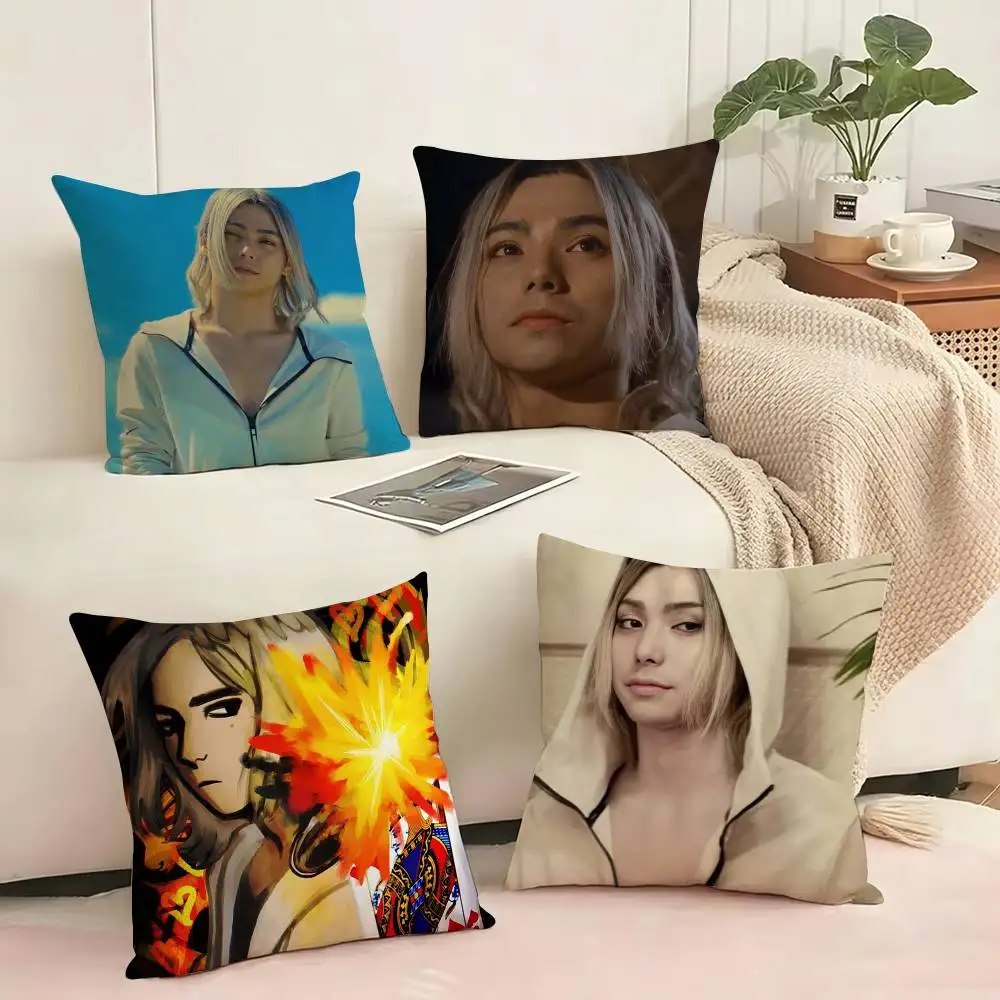 TV Chishiya A-Alice Borderland  Square Double-Sided printed Pillow Case Bedroom Bedside Pillow Sofa Cushion Cover Gift