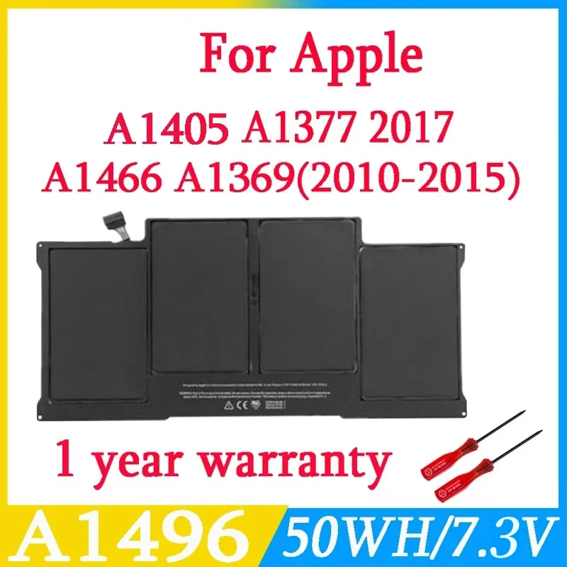 

A1405 Laptop Battery For Apple Macbook Air 13 Inch A1496 A1369 A1466 A1377 2011-2015 Year Batteries 50WH 7.3V Notebook battery