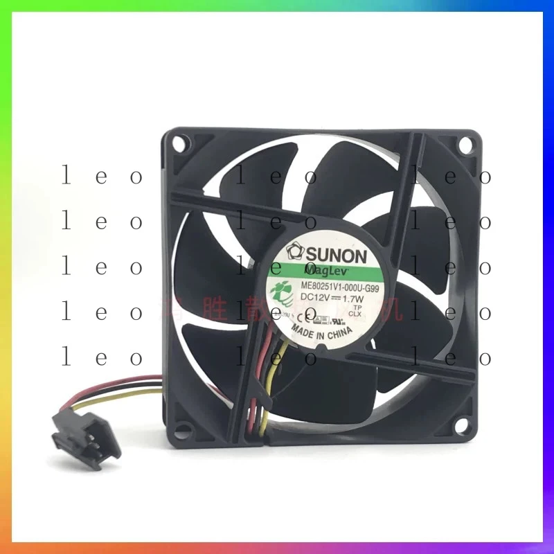 SA--  1PCS SUNON ME80251V1-000U-G99 12V DC 1.7W 8cm 8025 3-pin Cooling Fan