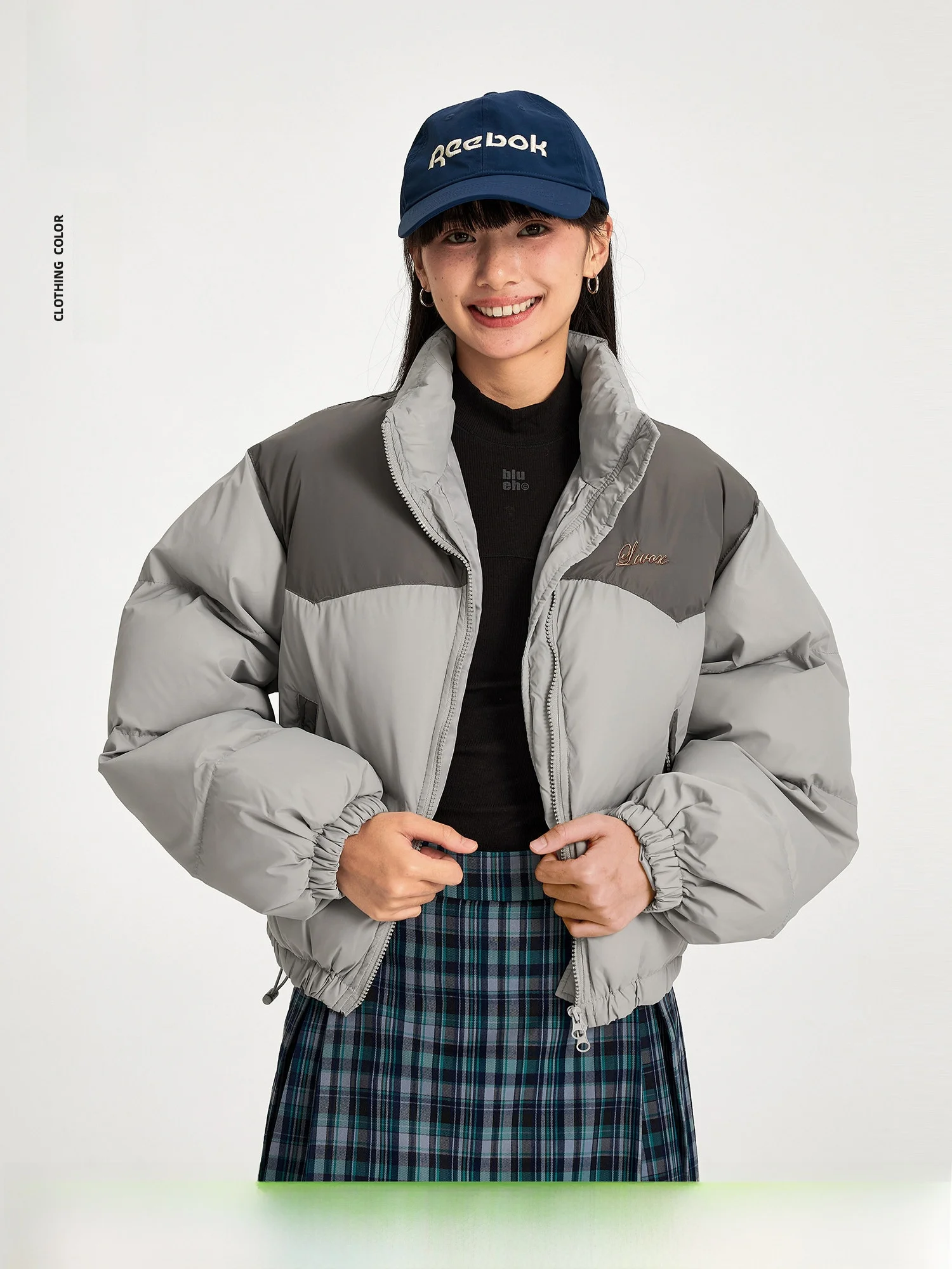 

OWOX Thiened ort Cotton Jaet Women's Winter Warm Outerwear Stand Collar Bread Sle Streetwear Zipper Closure Long Sve