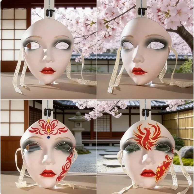 

Ancient Mask | Full Face Beautiful Woman Mask Party Cosplay Props,Hanfu Costume Role Play , маска |가면, kigurumi , 코스프레