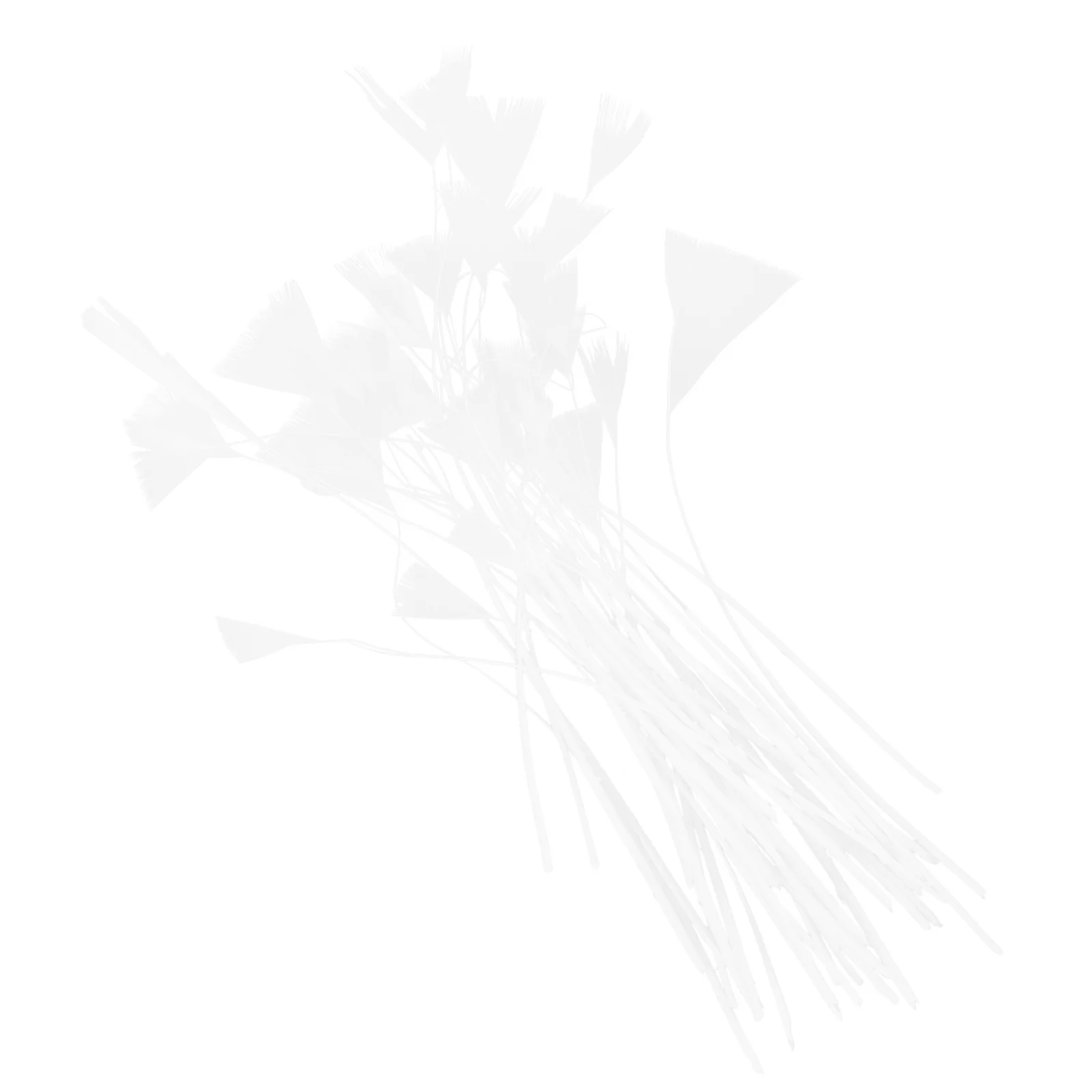 

50Pcs White Decor Artificial Plumes for DIY Craft Wedding Party Home Office Decoration Rustic Farmhouse Style Vivid