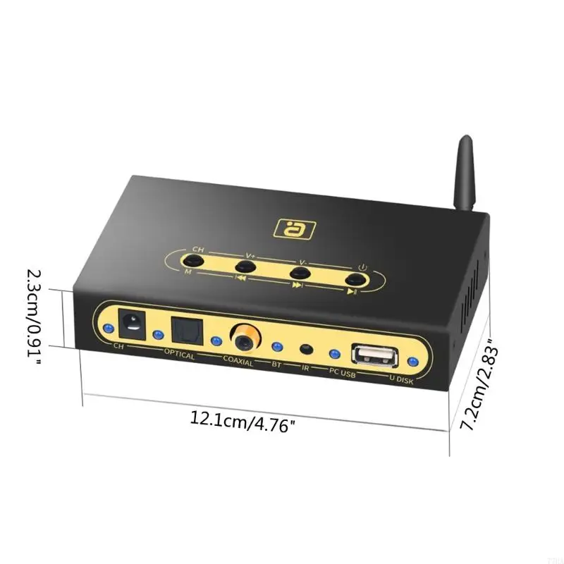 77HA DA720 Digital Converter 5.1CH Bluetooth-Compatible5.0 U-Disk Dekoder