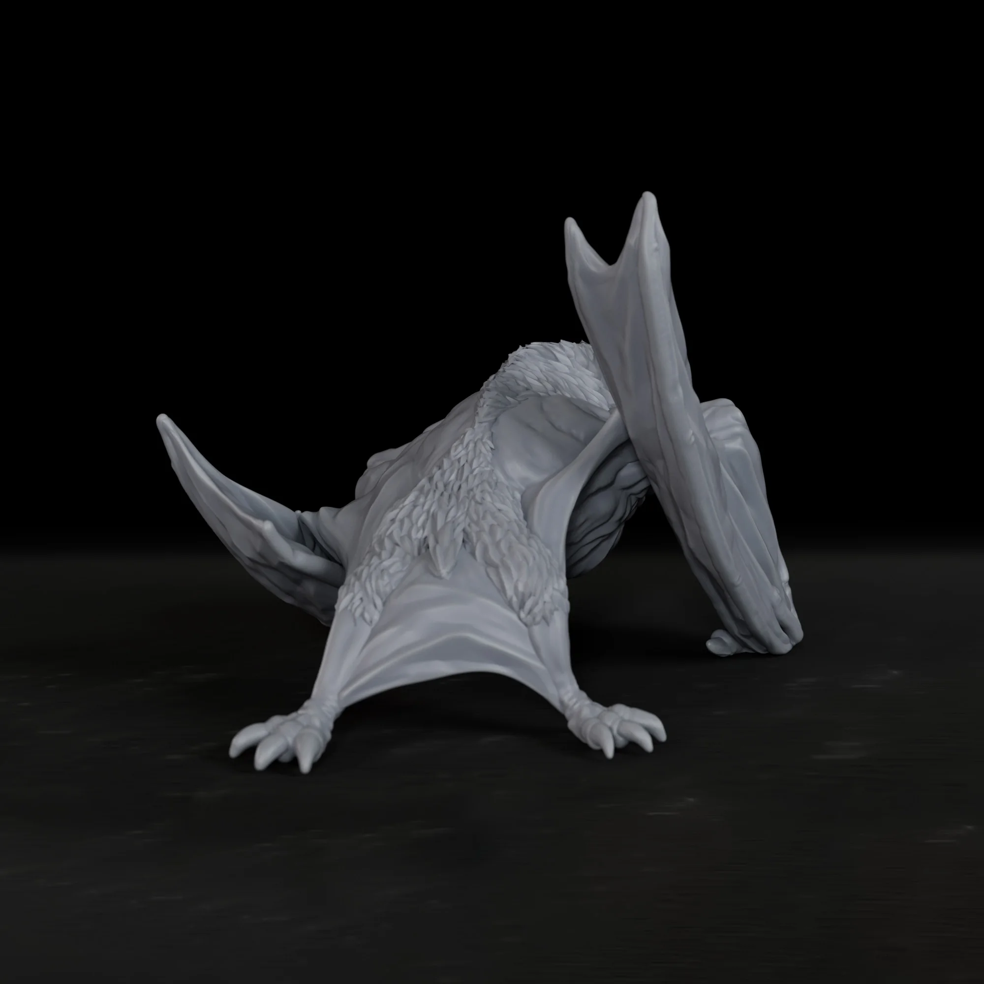 TTRPG Dire Bat Miniature Evil Creature, Tabletop Accessory for RPG Enthusiasts, Elevate Your RPG Adventures view 5