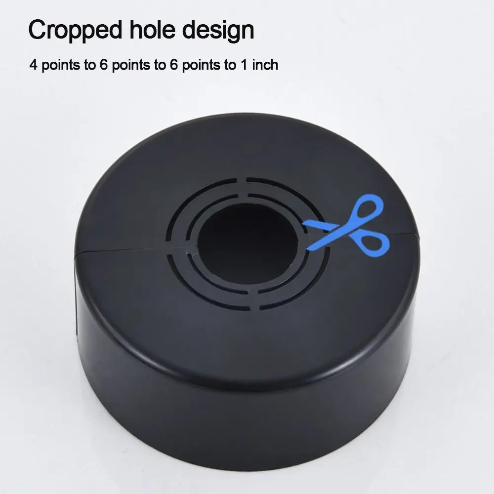 Useful ABS Shower Faucet Cover Plating Adjustable Pipe Wall Covers Wall Flange Flange Cover Shower