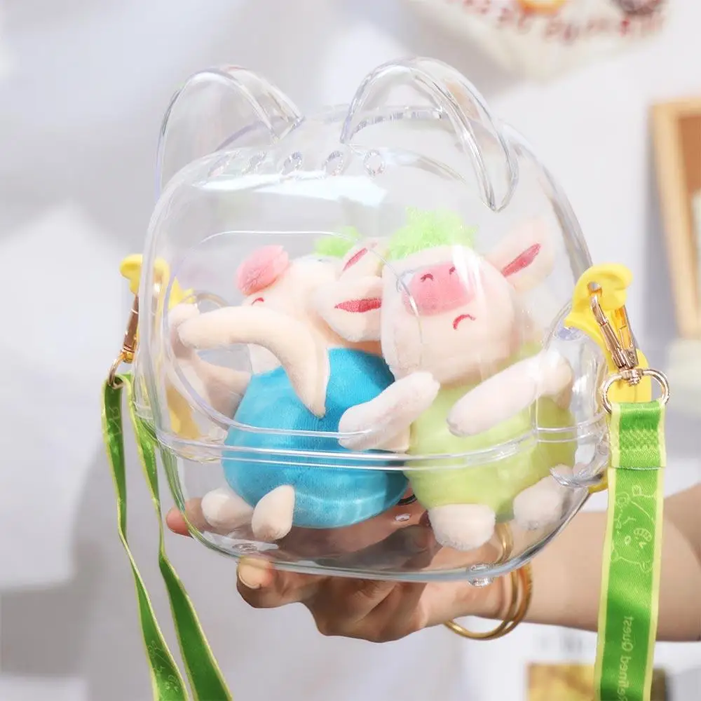 

Sweet Waterproof Display Bag Multifunctional Clear Windows Itabag Shoulder Bag Big Capacity Kawaii Cat Ears Ita Bag Women