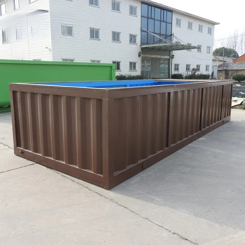 New Wholesale Container Swimming Pool 20ft Home Family Small Fiberglass Outdoor Swimming Pool Customized Size Backyard Swimming