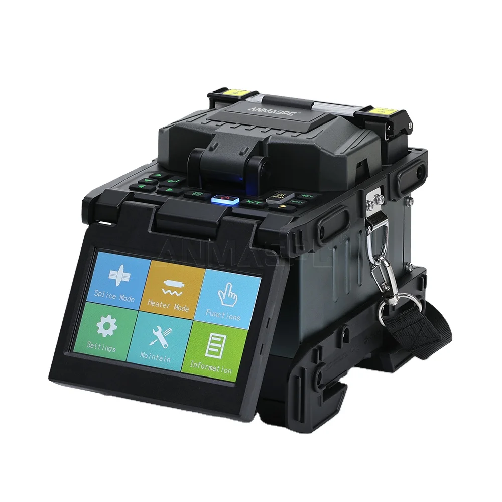 6481X3 6-Motor Fusion Splicer, Professional Fiber Optic Splicing Device for 5G Optical Cable Works