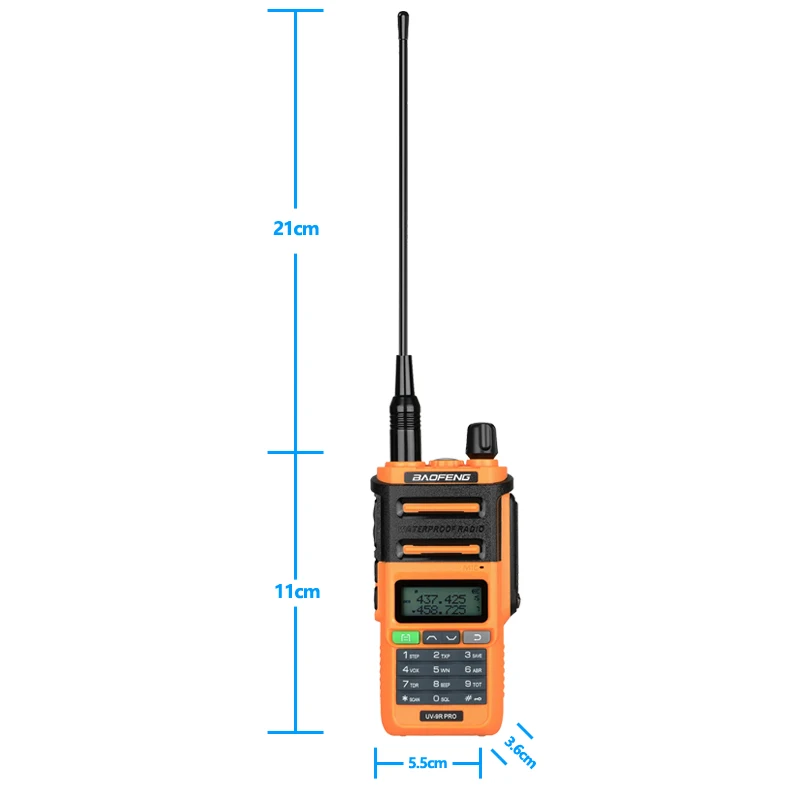 Baofeng 10W UV-9R Pro Waterproof IP68 Walkie Talkie USB Charger Powerful UHF VHF Long Range UV-9R Plus Ham CB Radio Station UV5R