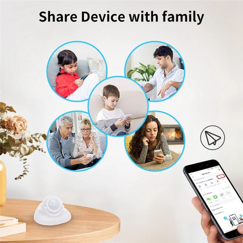 ABSQ-Tuya Smart Home Automation Hub Thread Matter Motion Detector อินฟราเรด Human Presence Sensor