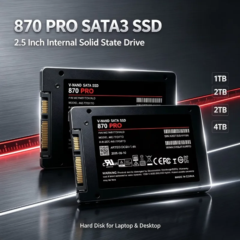 2.5 Inch 870 PRO Internal Solid State Drive  SATA3 SSD 1TB 2TB 4TB Hard Disk Solid State Drive for Laptop Desktop