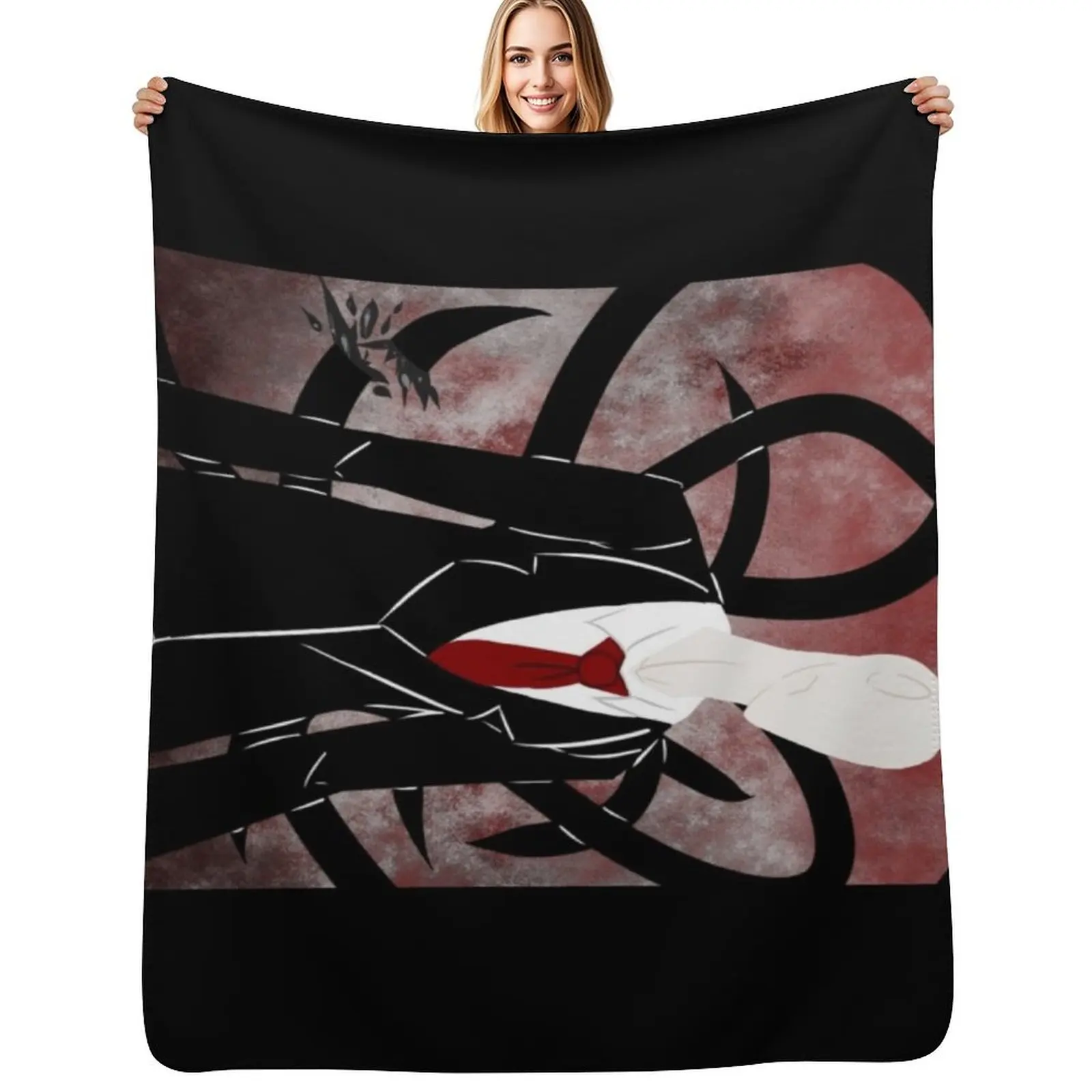 

The Slenderman Throw Blanket warm for winter funny gift Nap Large Blankets