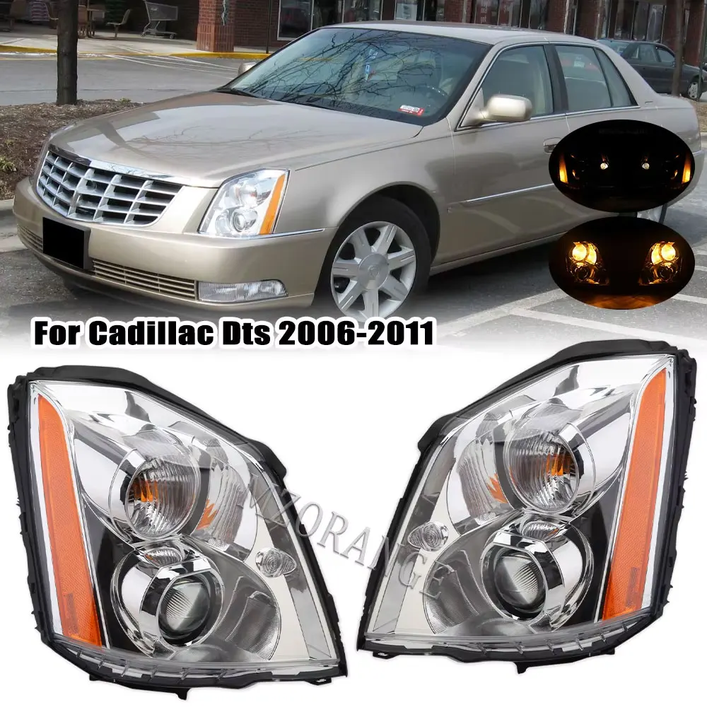

Автомобильная фара в сборе для Cadillac DTS 2006, 2007, 2008, 2009, 2010, 2011, фара HID, ксеноновые лампы в ширину, поворотники, аксессуары