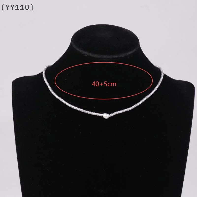 [-YY110] الفنية الرجعية لؤلؤ المياه العذبة اللؤلؤ قلادة اللؤلؤ قلادة اليدوية البوهيمي مجوهرات مجوهرات أنيقة هدية عيد ميلاد