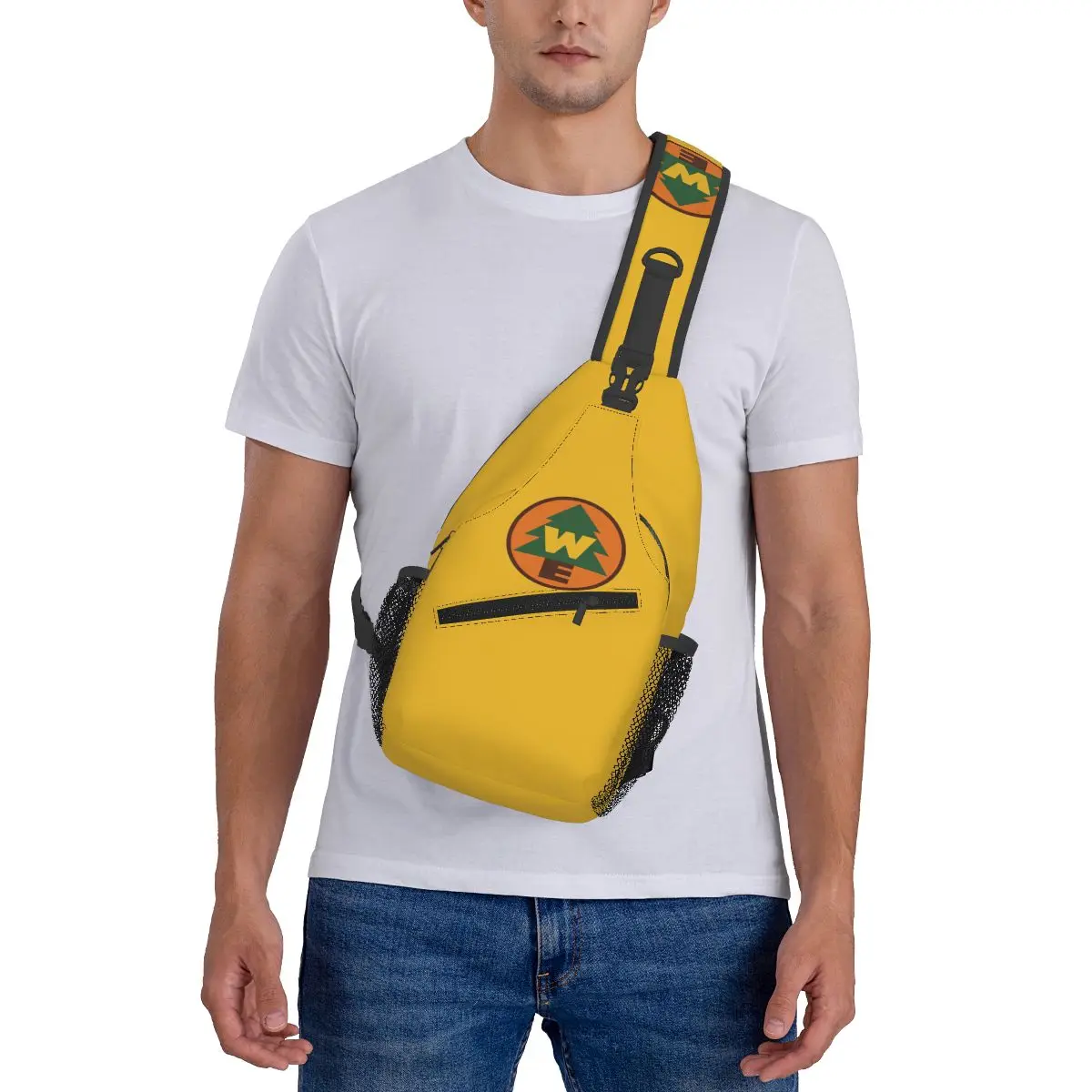 Wildnis Explorer Logo Sling Rucksack Schulter tasche Wandern Reisen Brusttasche Daypack Männer Cross body Rucksack Umhängetasche Tasche