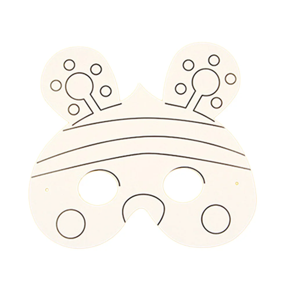 10 قطعة لتقوم بها بنفسك الكتابة على الجدران النحل ورقة قناع فارغة لتقوم بها بنفسك مجموعة أدوات رسم للأطفال التظاهر لعبة الإبداعية ورقة قناع للرسم والممارسة الفنية #5