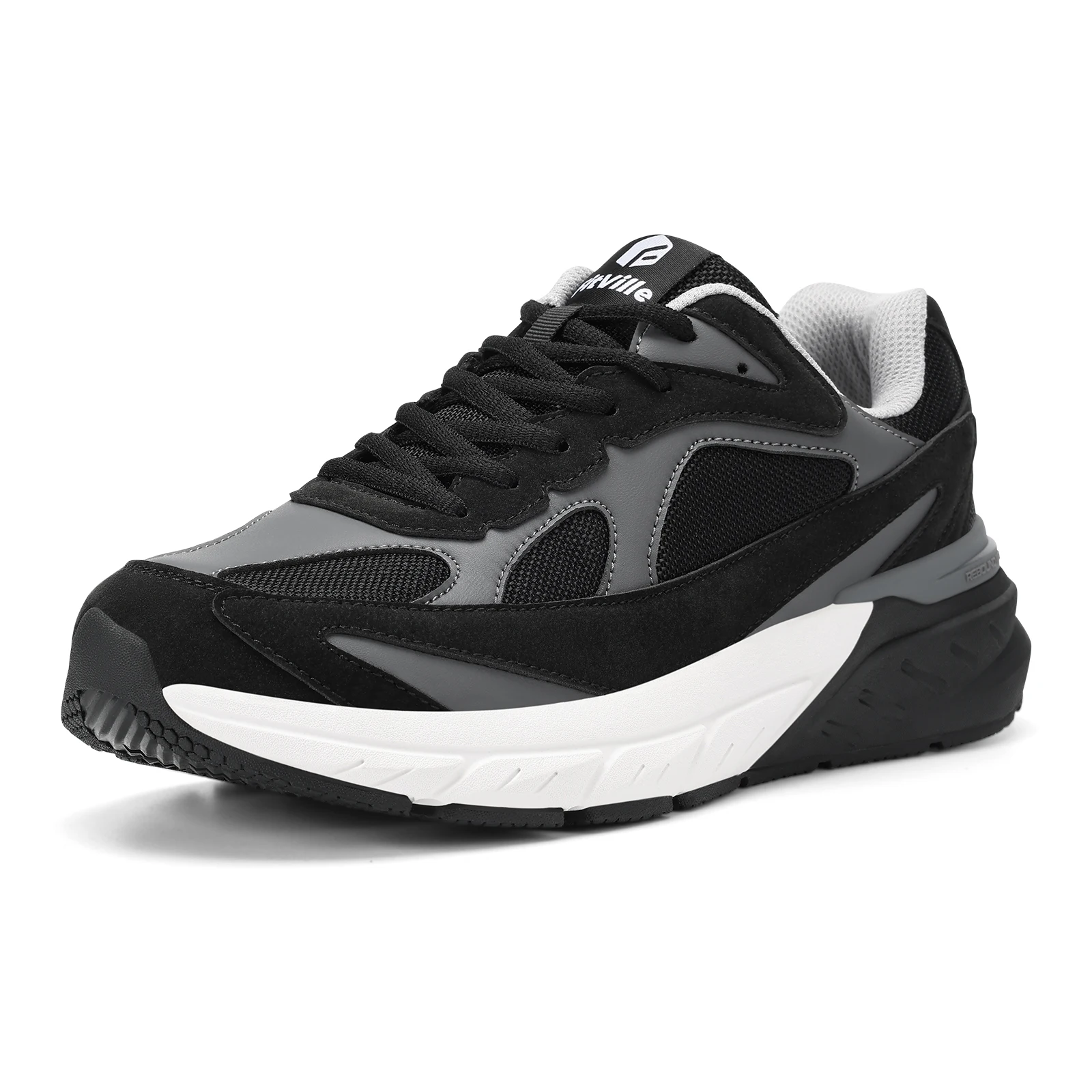 Fitville Original Walkingschuhe Extra Breite Dämpfung Herren-Laufschuhe Bequeme Sportschuhe für Männer mit Fußgewölbestütze