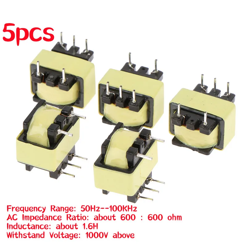 5pcs/lot 600 Ohm Toroidal Transformer Isolator Audio-frequency 600 : 600, Audio Isolation Transformer 1:1, Toroidal With 5 Pins