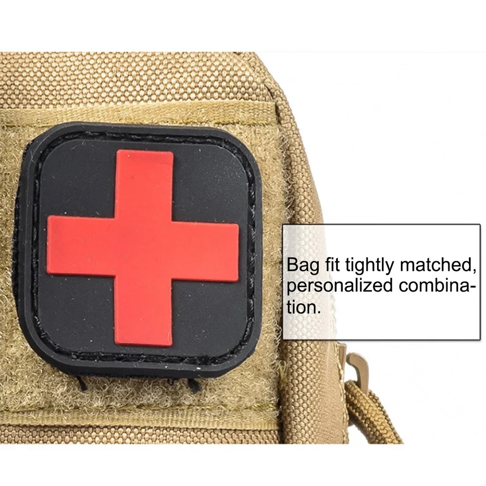 Bolsa médica táctica de nailon 600D para exteriores, Kit de primeros auxilios de viaje, paquete multifuncional, bolsa de escalada y acampada,