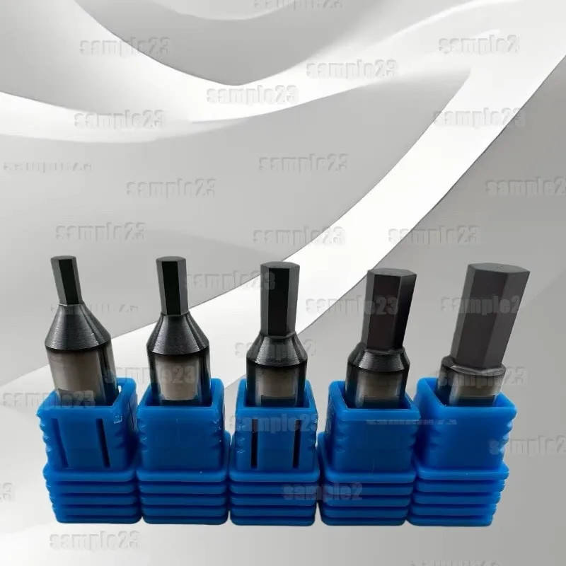 1pc CT08 Cemented Carbide Coated Rotary Broaching Punch, Internal Hexagon Tool Accessories