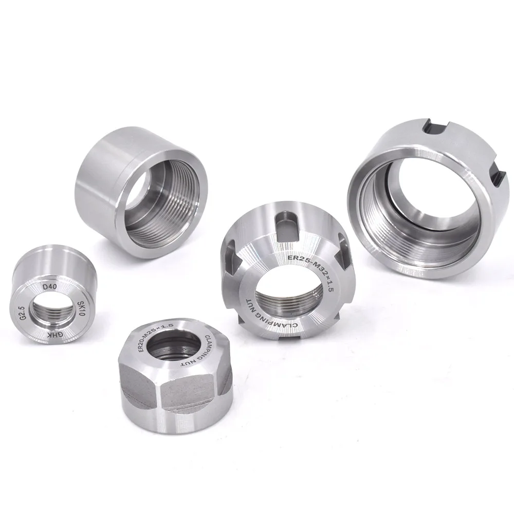 High Precison Clamping Fixture ER11 ER16 ER20 ER25 ER32 ER40 M UM MS Type Nut SK10 SK16 GER11 GER16 Tool Holder Parts