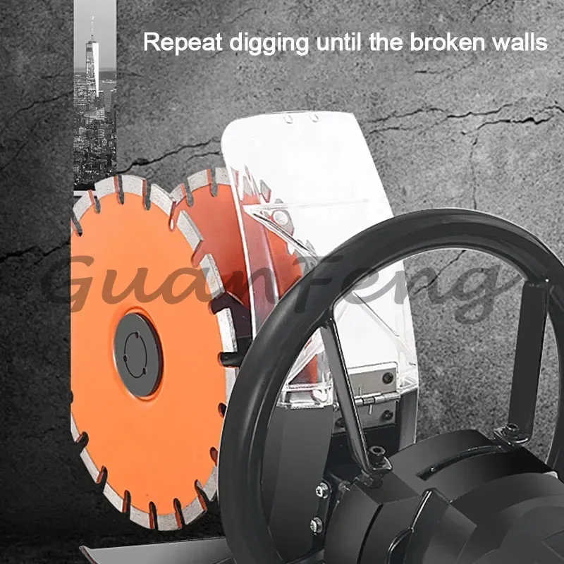 Through The Wall Slotting Cutting Power Tools,   Blade Dust-free Electric Wall Penetrator for Water and Electricity Installation