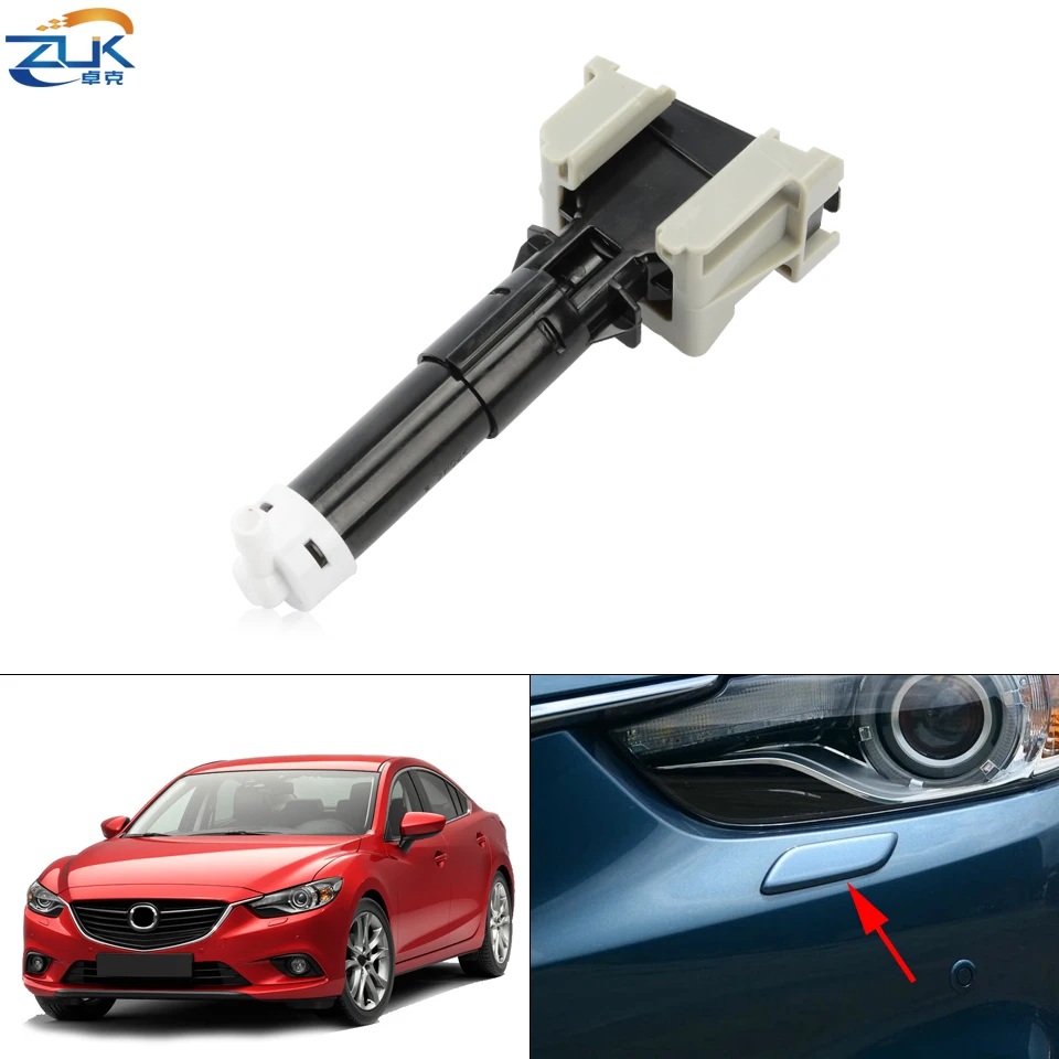 ZUK Headlight Headlamp Washer Nozzle Headlight Lamp Washer Spray Jet For Mazda 6 Atenza 2012 2013 2014 2015 2016