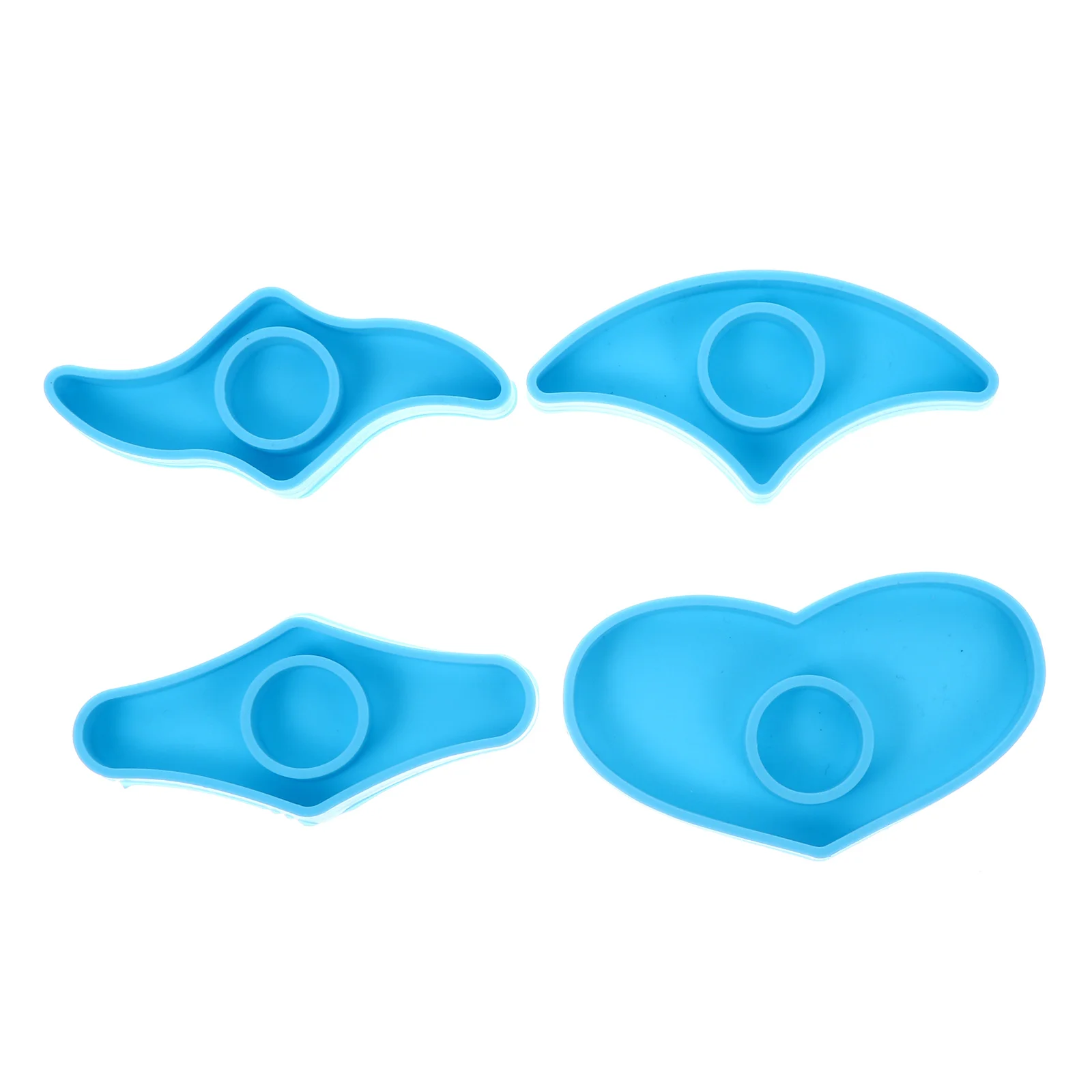 

Silicone Book Page Holder Mold 4 Shapes Thumb Ring Bookmark DIY Craft Resin Hand Casting Kit Safe Durable Gifts Family Friends
