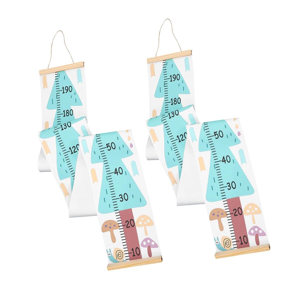 

2 Pcs Kids Growth Chart Simple Height Ruler for Wall Decor Non woven Fabric Child Measurement Toddler Height Wall Art