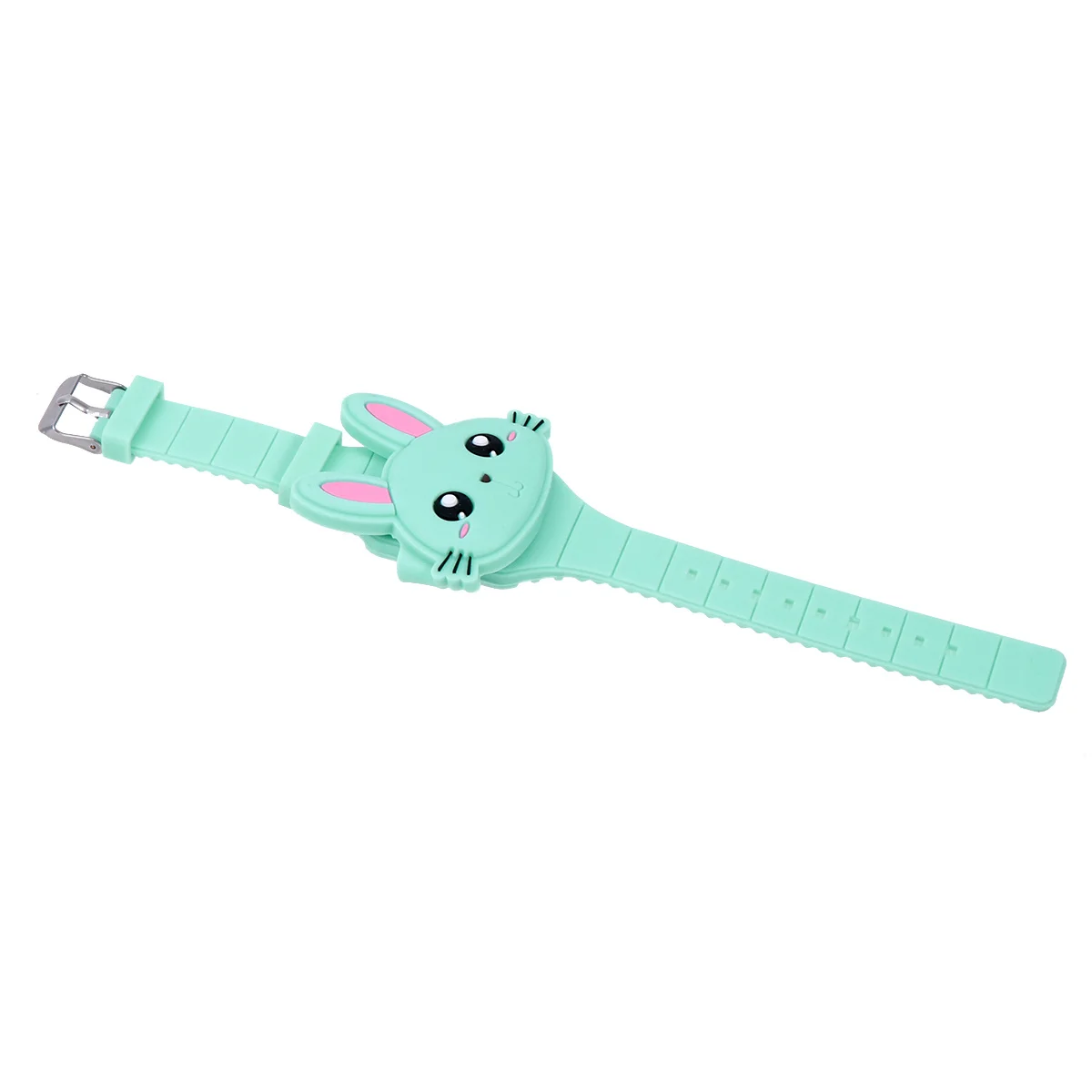 Shape Silicone Led Cartoon Watch For Watch For 'S Wristwatch Birthday Party Favor Gift Green