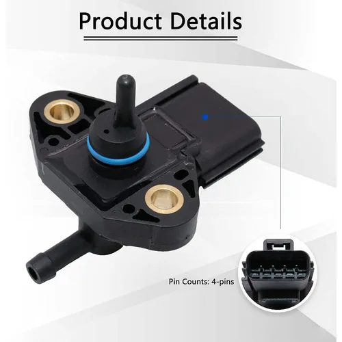 Imagen 2 del producto Sensor de presión de inyección de combustible 3F2E9G756AD para Ford F150-F450 E150-E350 Escape Explorer Focus Taurus Mustang Mercury Lincoln