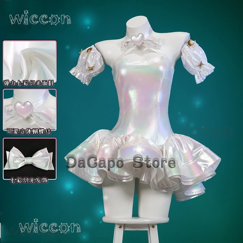 KAngel Cosplay Costume NEEDY GIRL OVERDOSE Streamer Overload Lolita Dress 2nd Anniversary Outfit Women Laser Skirts Ribbon Wig