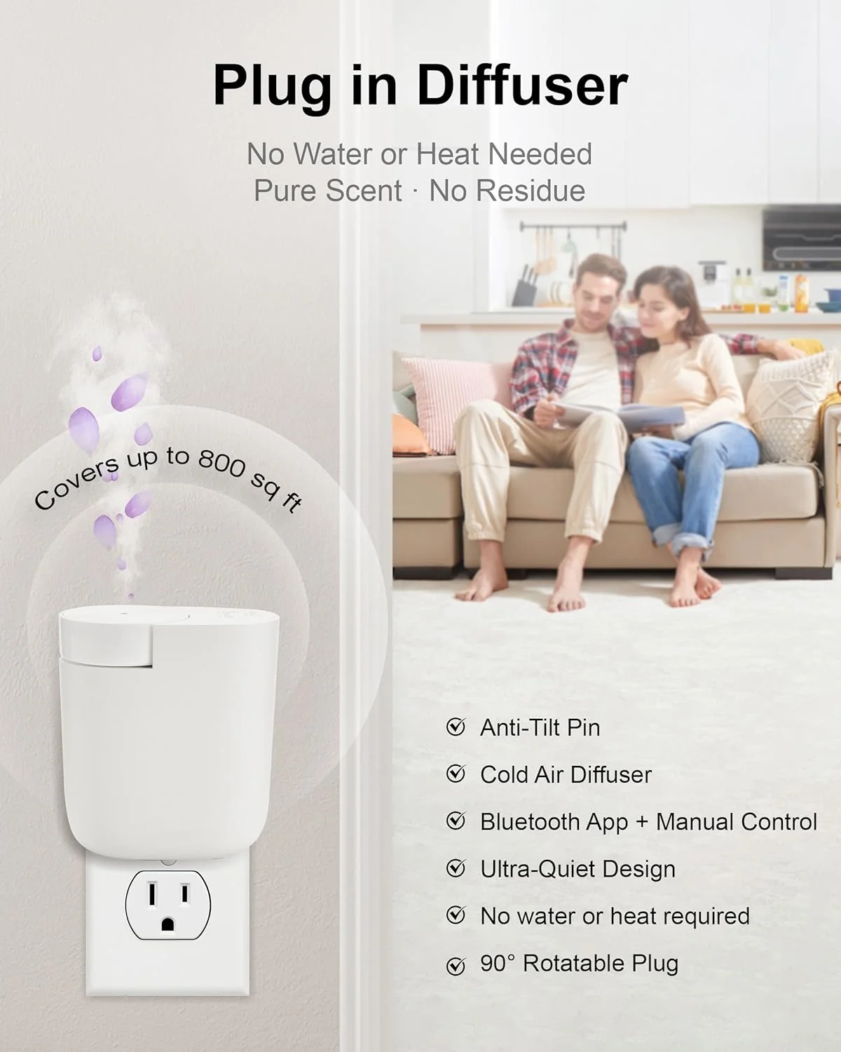 Smart Control Refillable Home  - Home Fragrance Diffuser Electric ulasan dan harga