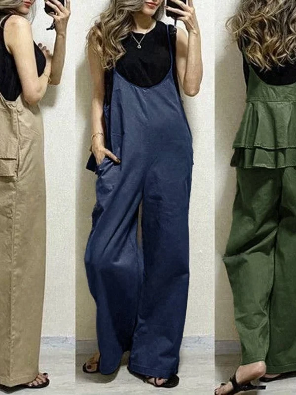 

Повседневный женский комбинезон с широкими штанинами, сладкий многослойный комбинезон с кружевной отделкой, универсальный летне-осенний, в японском стиле