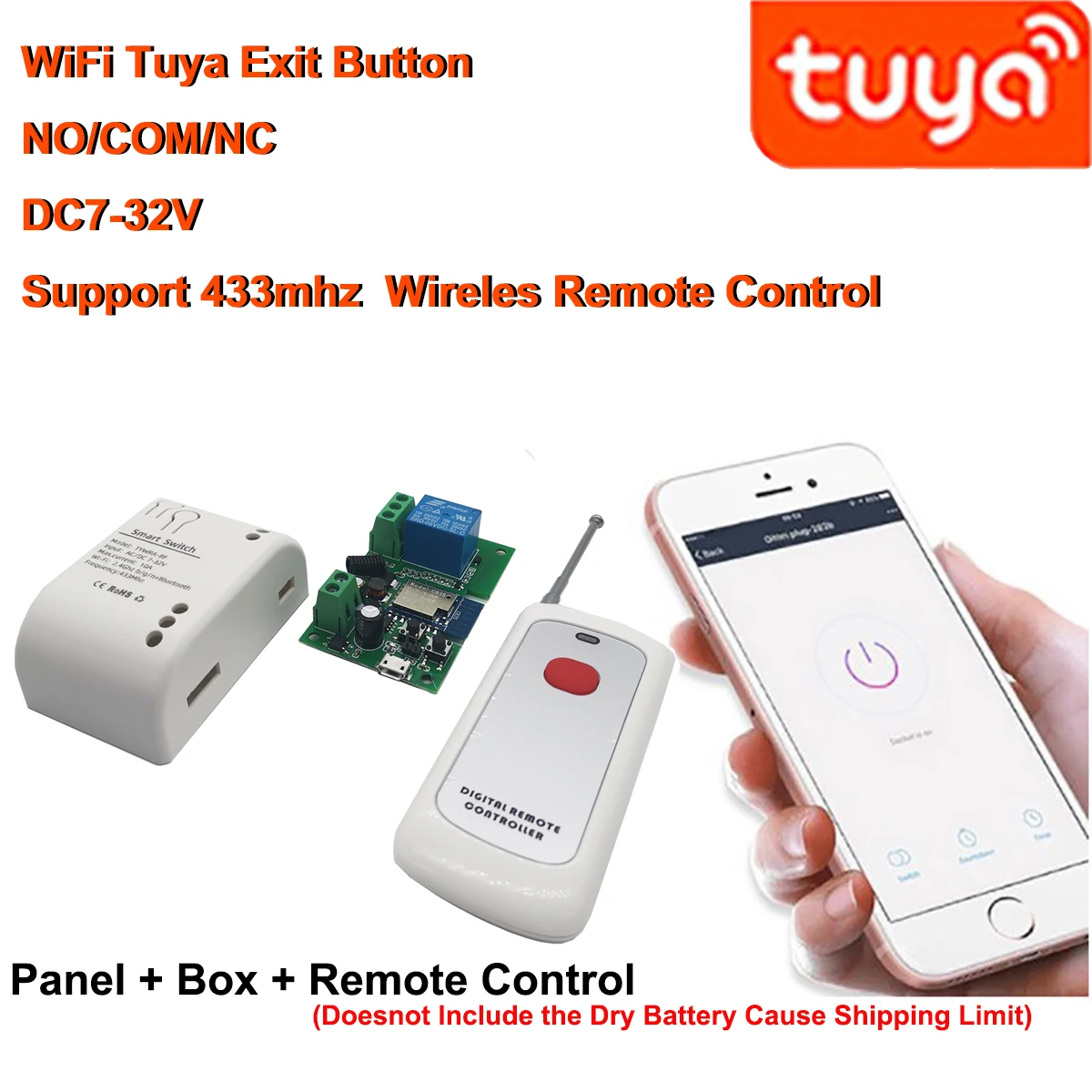 Normal Fail Safe Fail Secure Option NO NC COM Access Control System DIY WiFi Tuya Electric Strike Door Lock