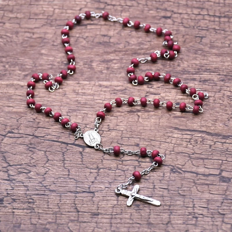 for Cross Rosary Necklace Religious Ritual Holding Party Guest Supplies