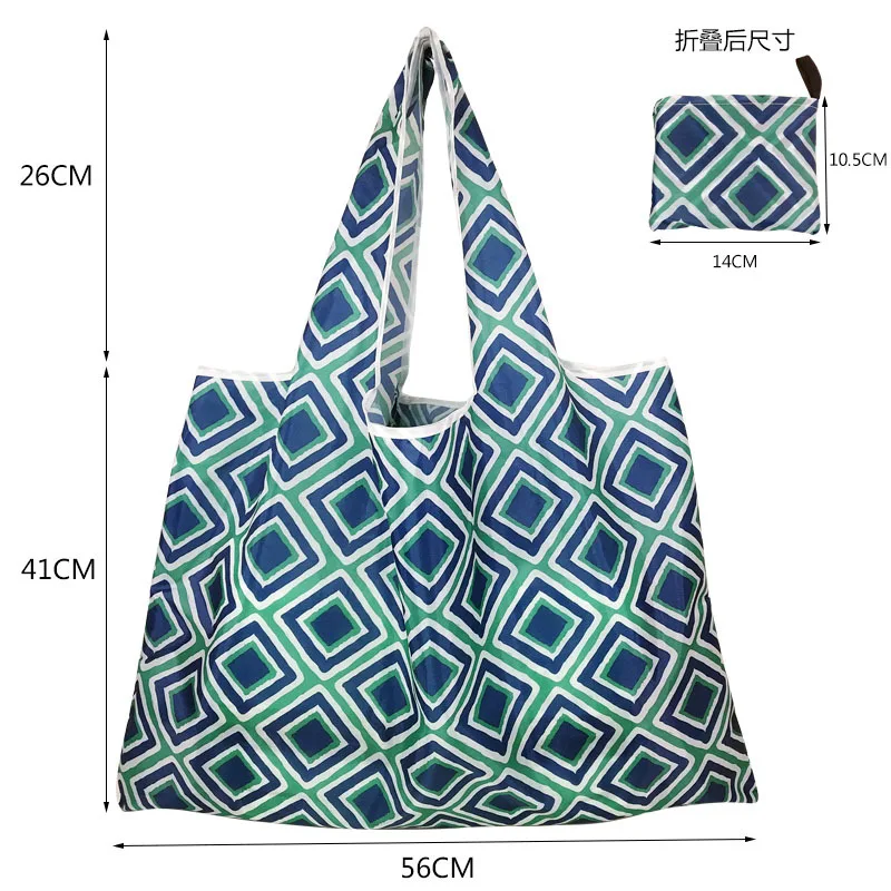 Shopping Bag Flower Animal Pattern Foldable Fabric Cute Tote Eco Fiendly Shopper Large Reusable Shopping Grocery Bags