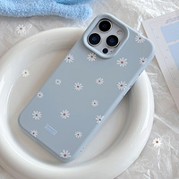 Ins Style Daisy Small Flower Phone Case For iPhone 17 16 PRO 16 Pro Max 15 14 Plus 13 12 11 Shockproof Candy Soft Silicone Cover