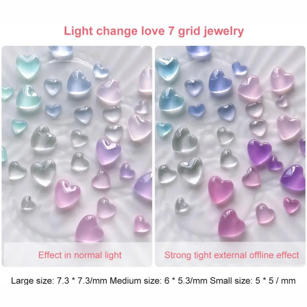 Absorbing Light Bear Versatile Unique Glow-in-the-dark Cute Color-changing Nail Gems Versatile Transpant Design Nail Art Charms