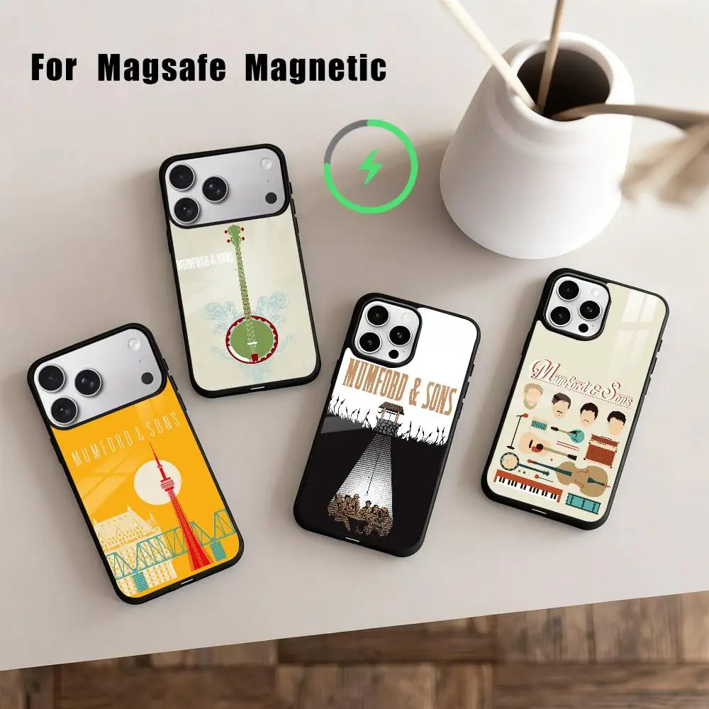

Heartfelt B-Band M-Mumford & Sons Phone Case For iPhone 17,16,15,14,13,12,Plus,Pro,Max for Magsafe Magnetic Wireless Charging