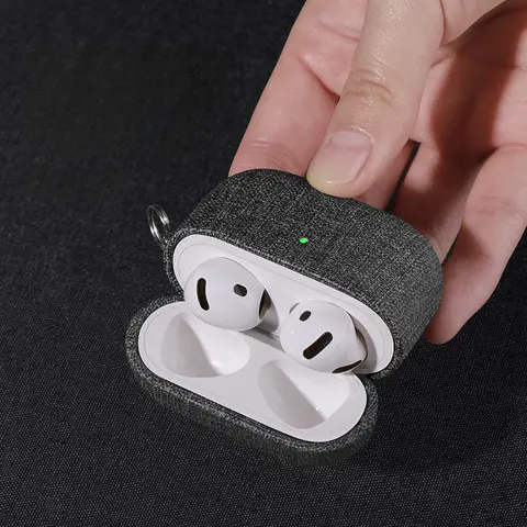 Airpods Pro 2 के लिए क्लॉथ ग्रेन केस, Airpods 4 3 के लिए केस, AirPods Pro कवर, ब्लूटूथ ईयरफोन एक्सेसरीज, मशीन की सुरक्षा करें 10 best sales सुरक्षा एयरपॉड्स 3 - №8