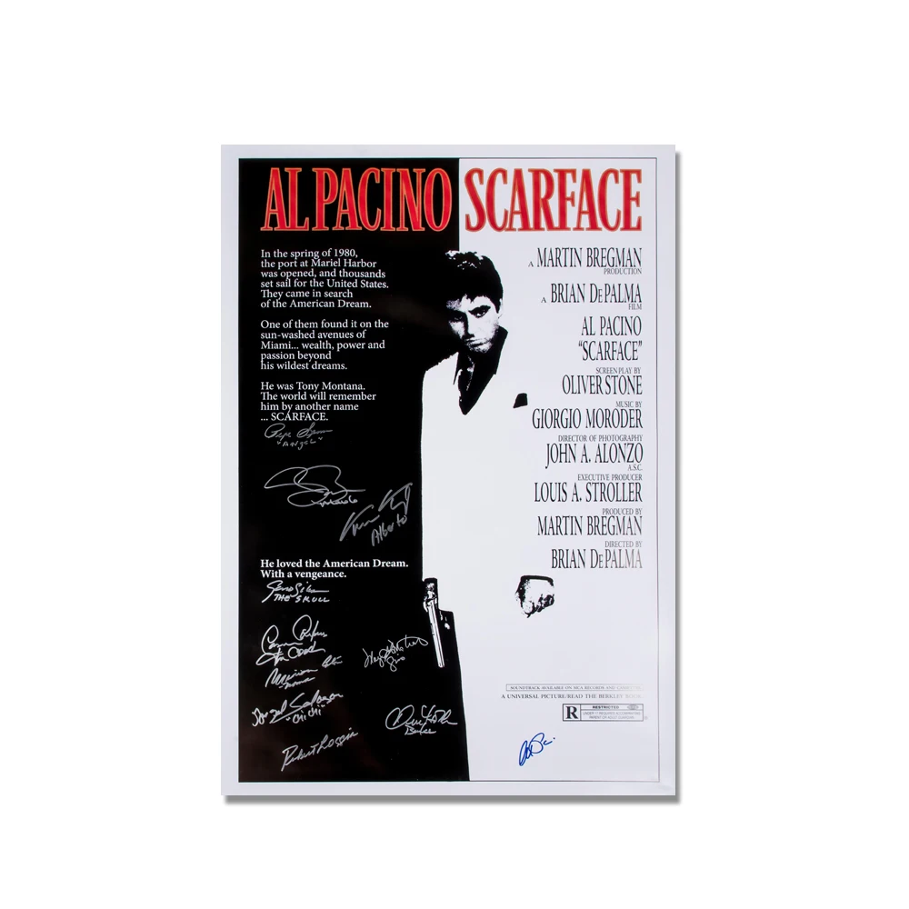 Signature Movie Scarface Painting Poster Print Decorative Wall Pictures