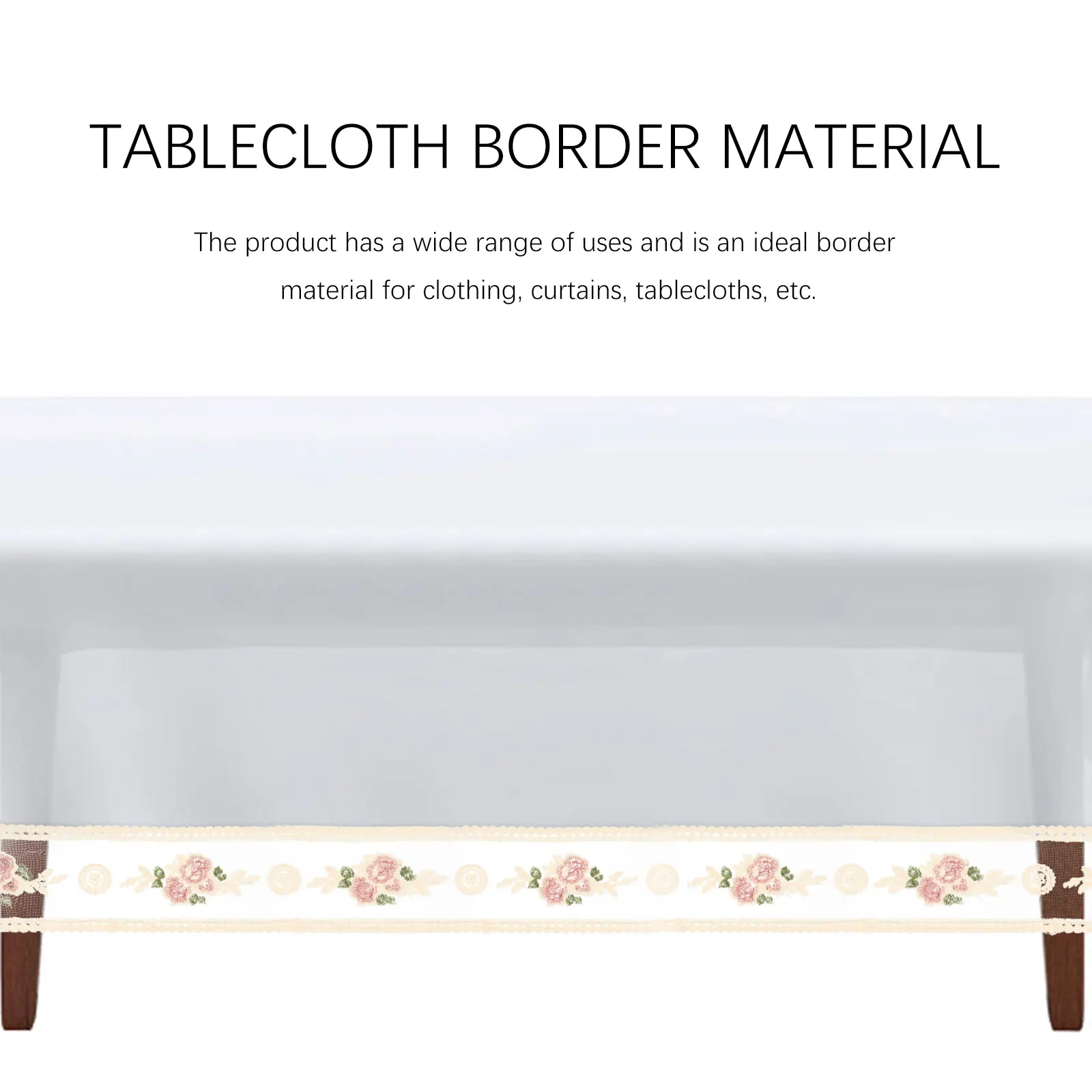 

15 Yards Embroidery Lace Floral Trim Pattern Lovely Decoration Flower Craft for Sewing Hair Vintage